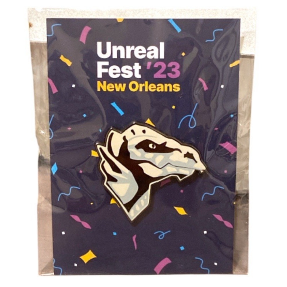 Epic Games Unreal Fest 23 Dinosaur Pin NWT
